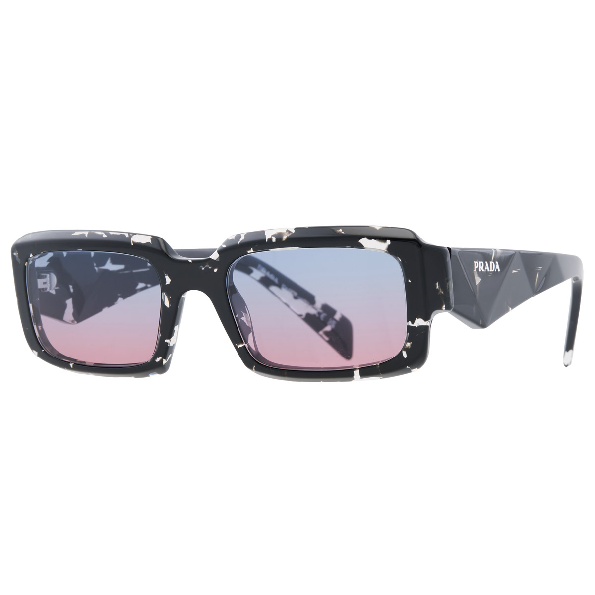 prada blue to magenta gradient rectangular men's sunglasses pr 27zs 15o60e 54 prada blue to magenta gradient rectangular men's sunglasses pr 27zs 15o60e 54