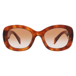 prada brown gradient oval ladies sunglasses pr a13s 18r70e 54