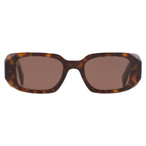 prada brown rectangular ladies sunglasses pr 17ws 2au8c1 49