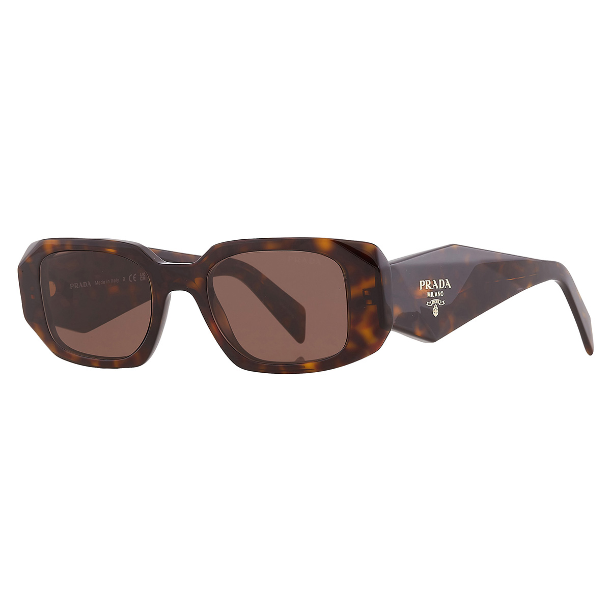 prada brown rectangular ladies sunglasses pr 17ws 2au8c1 49 prada brown rectangular ladies sunglasses pr 17ws 2au8c1 49