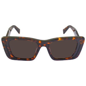 prada dark brown cat eye ladies sunglasses pr 08ys 01v8c1 51