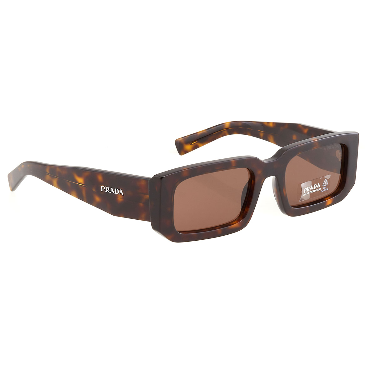 prada dark brown rectangular men's sunglasses pr 06ys 2au8c1 53 prada dark brown rectangular men's sunglasses pr 06ys 2au8c1 53