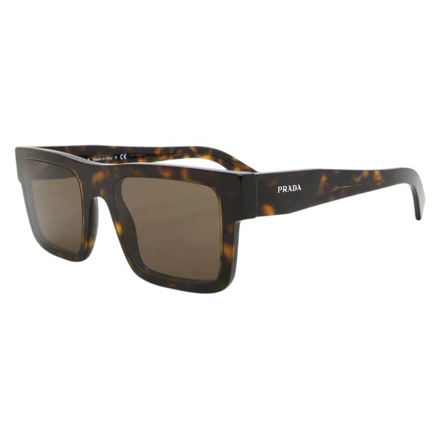 prada dark brown rectangular men's sunglasses pr 19ws 2au8c1 52 prada dark brown rectangular men's sunglasses pr 19ws 2au8c1 52