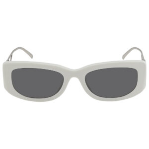 prada dark gray rectangular ladies sunglasses pr 14ys 1425s0 53
