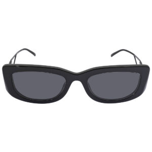 prada dark gray rectangular ladies sunglasses pr 14ys 1ab5s0 53