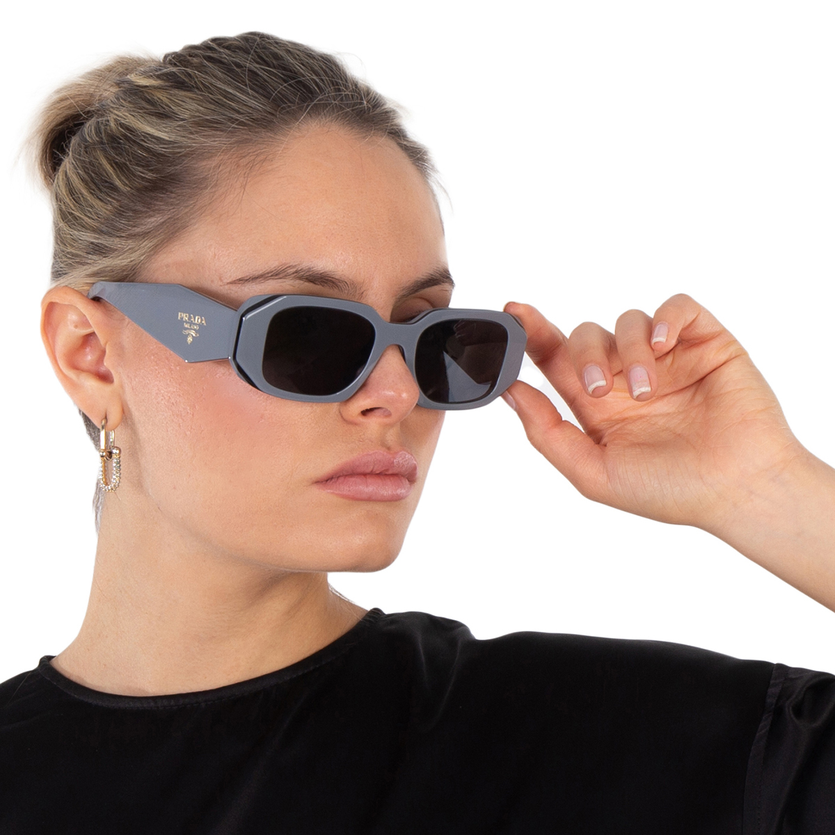 prada dark gray rectangular ladies sunglasses pr 17wsf 11n09t 51 prada dark gray rectangular ladies sunglasses pr 17wsf 11n09t 51