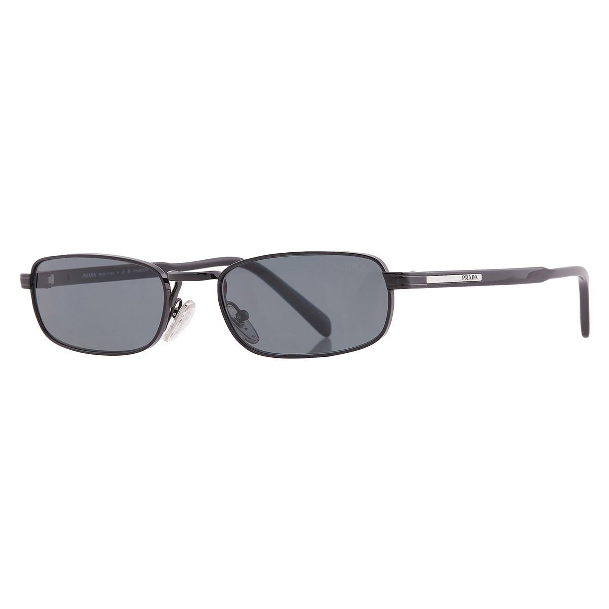 prada dark grey polar rectangular men's sunglasses pr b54s 1ab5z1 54 prada dark grey polar rectangular men's sunglasses pr b54s 1ab5z1 54