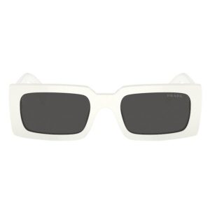 prada dark grey rectangular ladies sunglasses pr a07s 1425s0 52