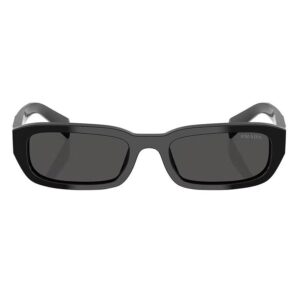 prada dark grey rectangular ladies sunglasses pr b06s 16k08z 53