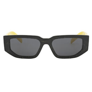 prada dark grey rectangular men's sunglasses pr 09zs 19d5s0 54