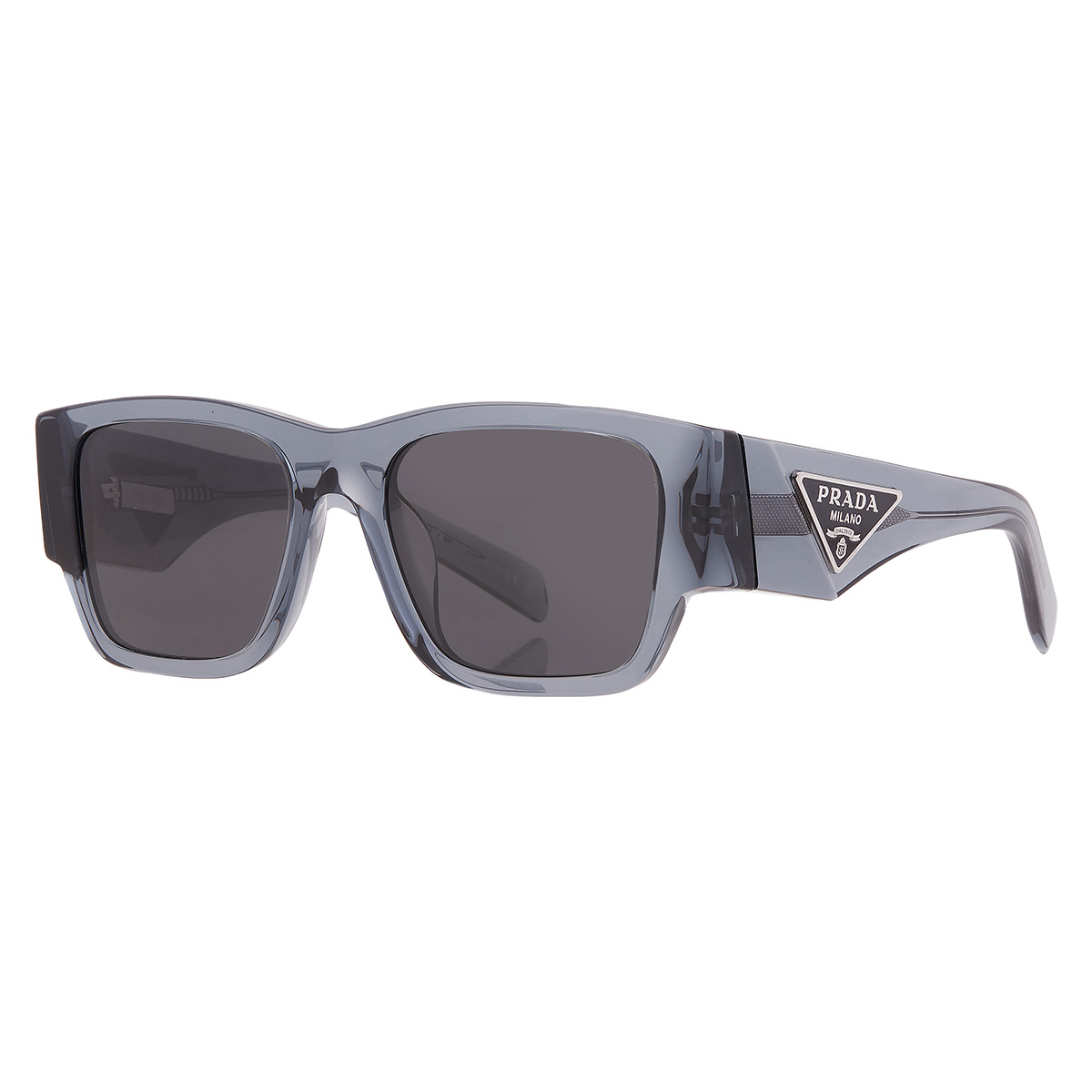 prada dark grey square men's sunglasses pr 10zsf 17t08z 55 prada dark grey square men's sunglasses pr 10zsf 17t08z 55