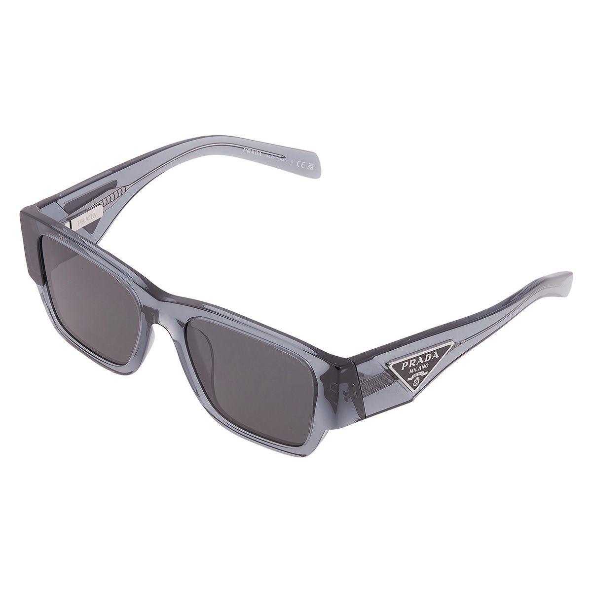 prada dark grey square men's sunglasses pr 10zsf 17t08z 55 prada dark grey square men's sunglasses pr 10zsf 17t08z 55