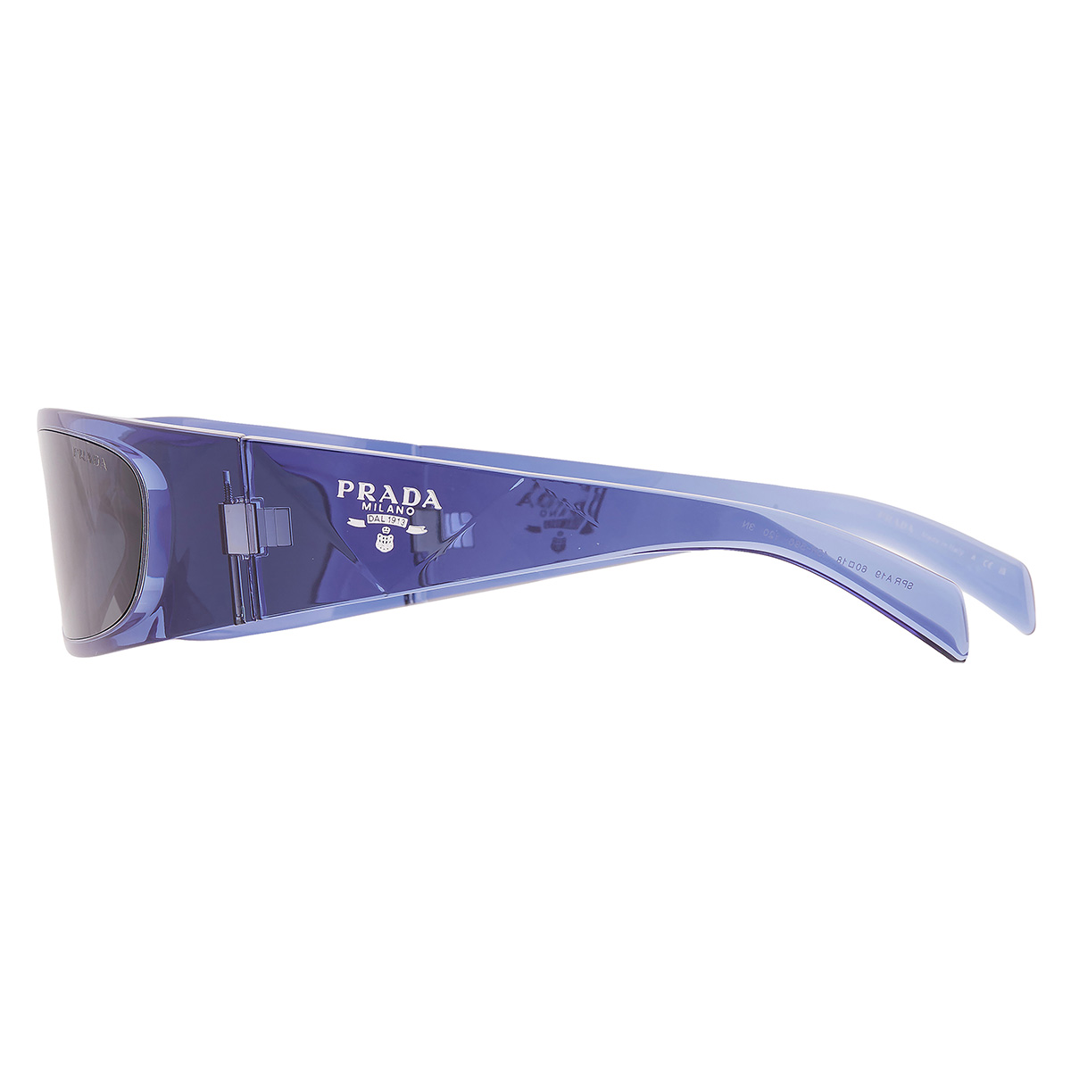 prada dark grey wrap men's sunglasses pr a19s 15r5s0 60 prada dark grey wrap men's sunglasses pr a19s 15r5s0 60