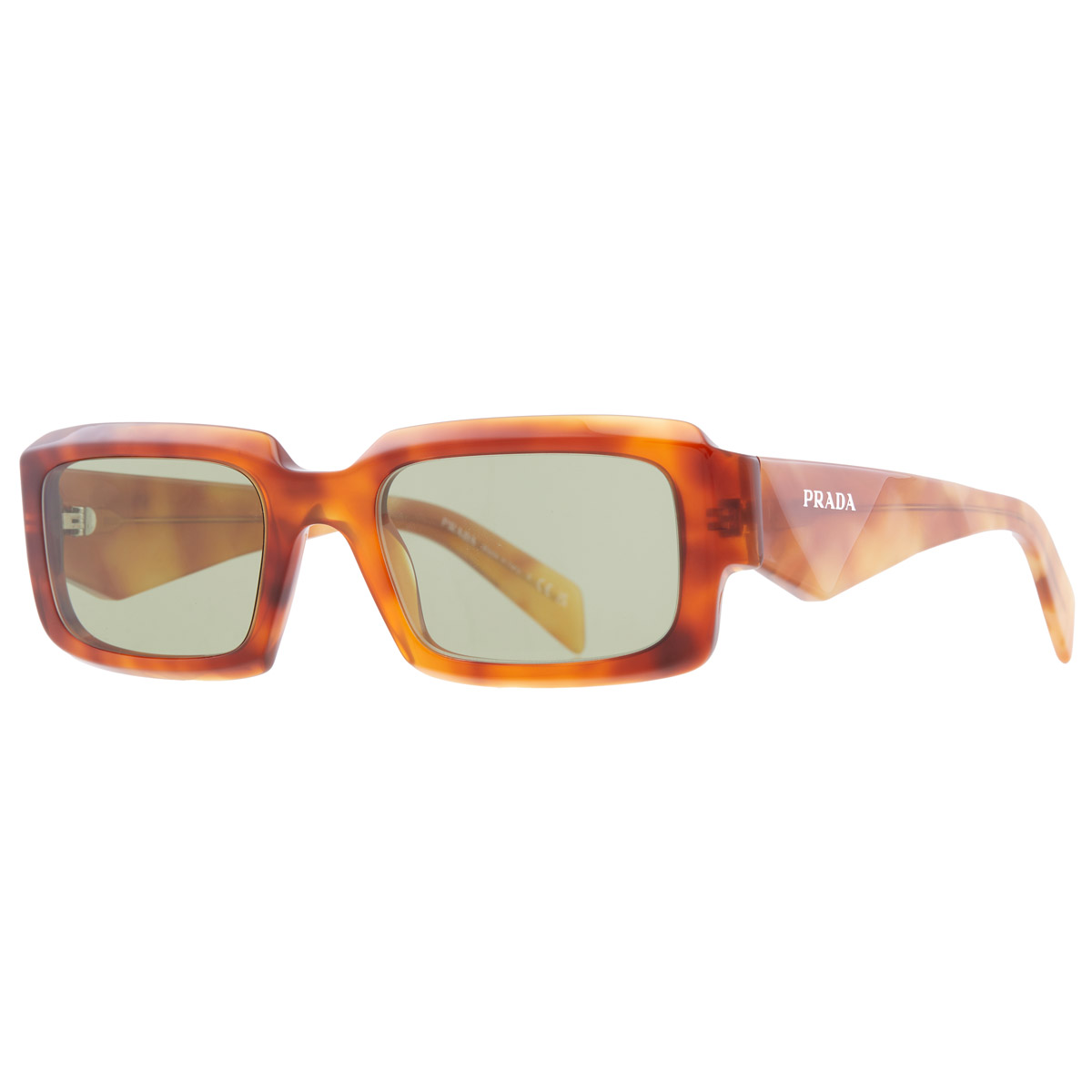 prada green rectangular men's sunglasses pr 27zs 11p60c 54 prada green rectangular men's sunglasses pr 27zs 11p60c 54