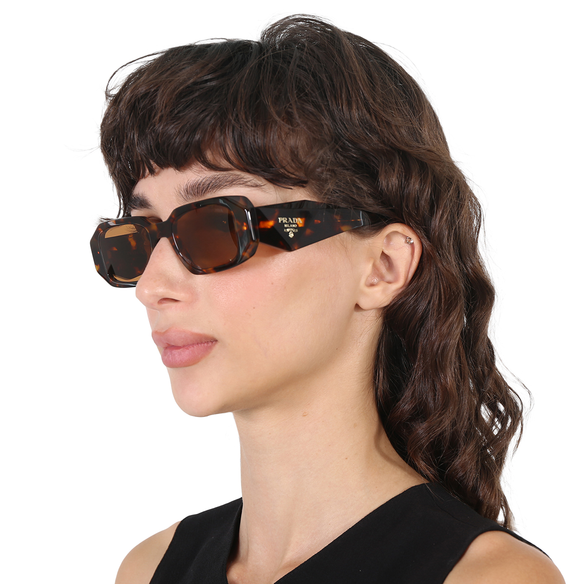 prada light brown rectangular ladies sunglasses pr 17ws vau2z1 49 prada light brown rectangular ladies sunglasses pr 17ws vau2z1 49