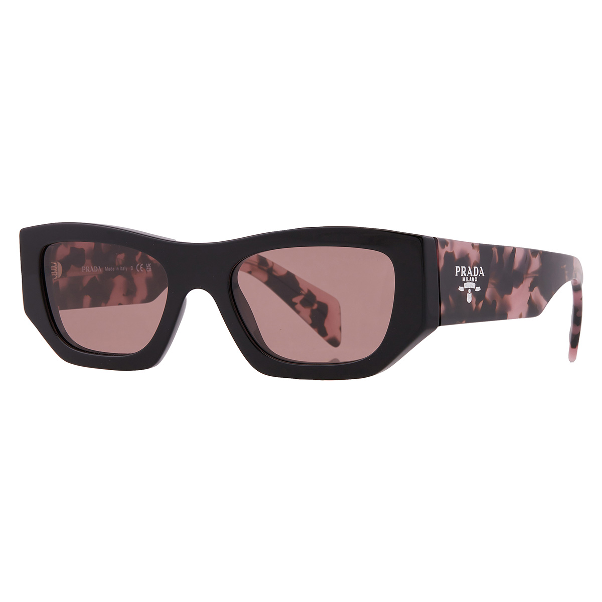 prada light brown rectangular ladies sunglasses pr a01s 13p60b 53 prada light brown rectangular ladies sunglasses pr a01s 13p60b 53