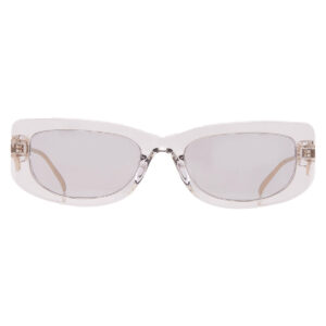prada light grey cat eye ladies sunglasses pr 14ys 12r50k 53