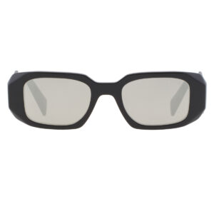 prada light grey mirror silver geometric ladies sunglasses pr 17ws 1ab2b0 49