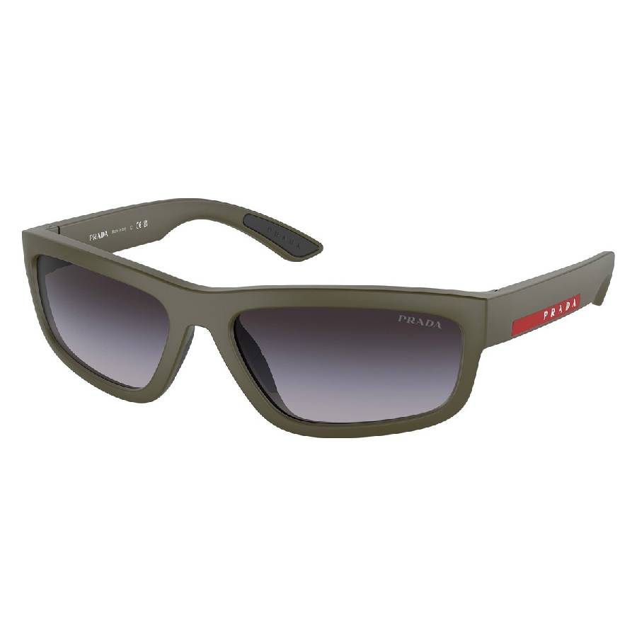 prada linea rossa grey gradient rectangular men's sunglasses ps 05zs 15x09u 59 prada linea rossa grey gradient rectangular men's sunglasses ps 05zs 15x09u 59
