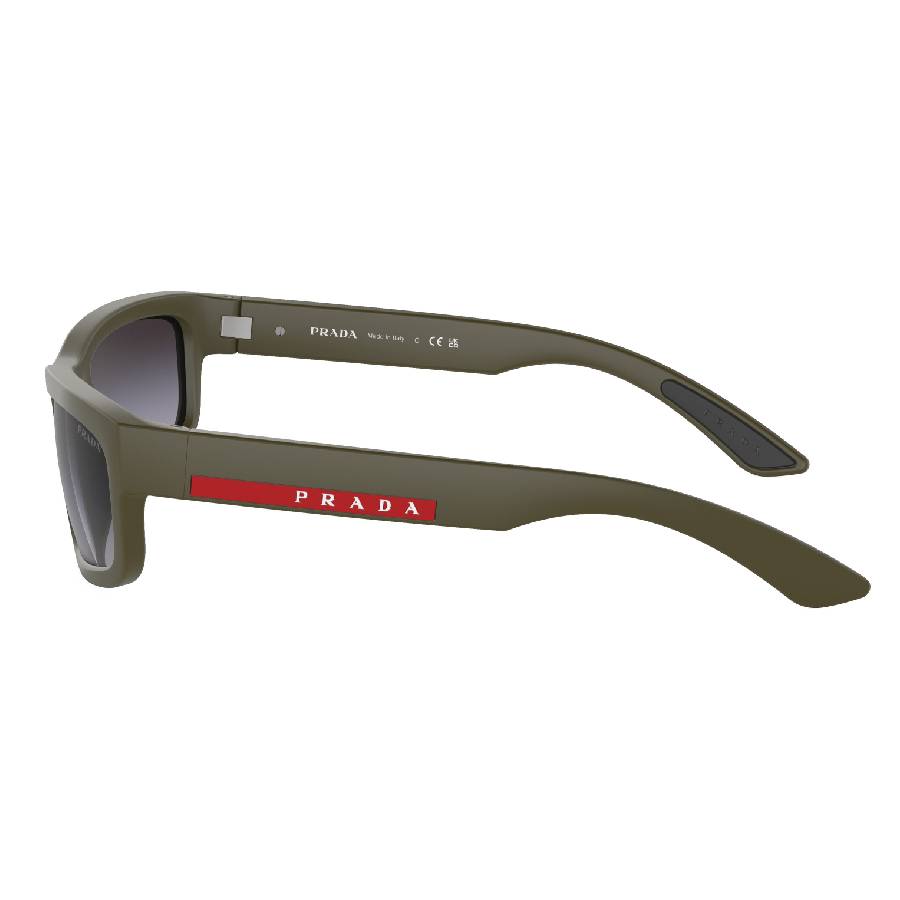 prada linea rossa grey gradient rectangular men's sunglasses ps 05zs 15x09u 59 prada linea rossa grey gradient rectangular men's sunglasses ps 05zs 15x09u 59