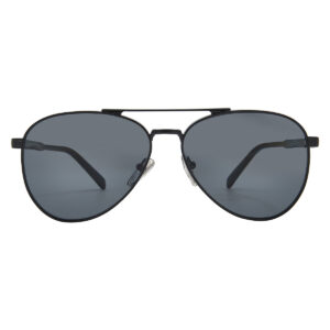 prada polarized dark grey pilot men's sunglasses pr a58s 1ab5z1 61