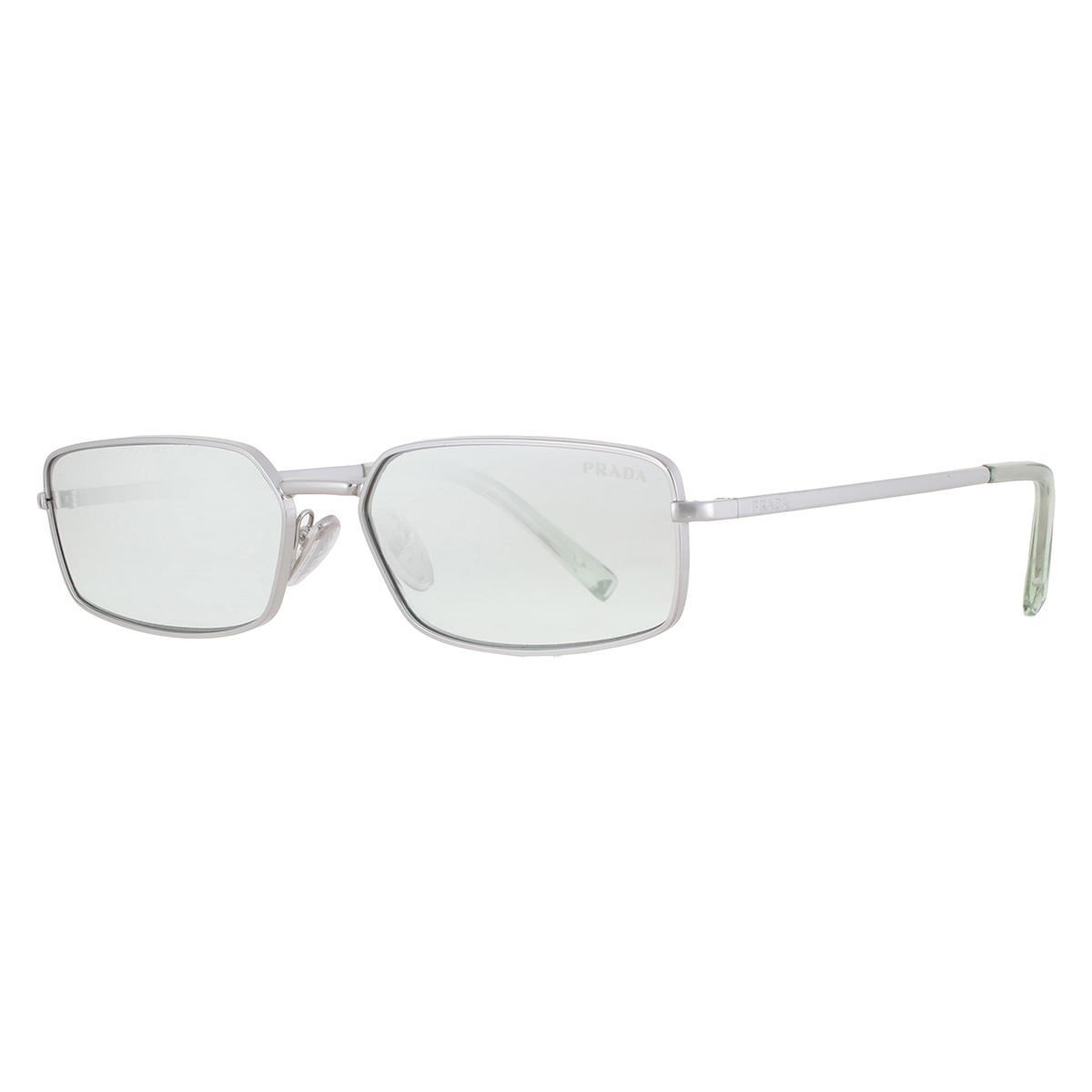 prada silver grey mirror rectangular ladies sunglasses pr a60s 1bc80g 59 prada silver grey mirror rectangular ladies sunglasses pr a60s 1bc80g 59