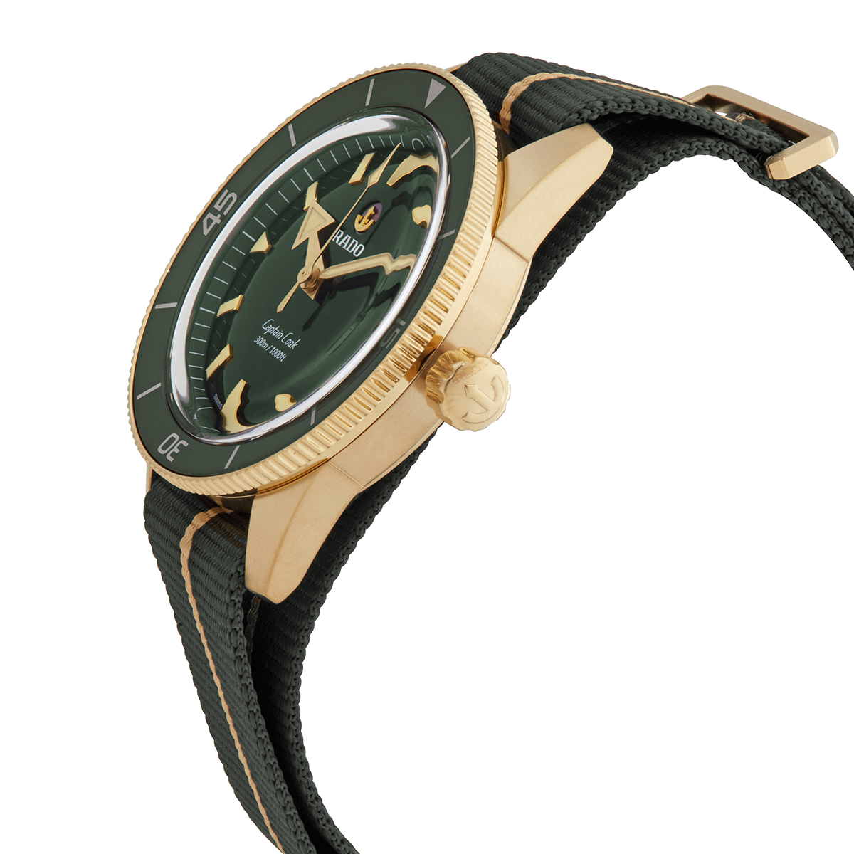 rado captain cook automatic green dial men's watch r32504317 rado captain cook automatic green dial men's watch r32504317