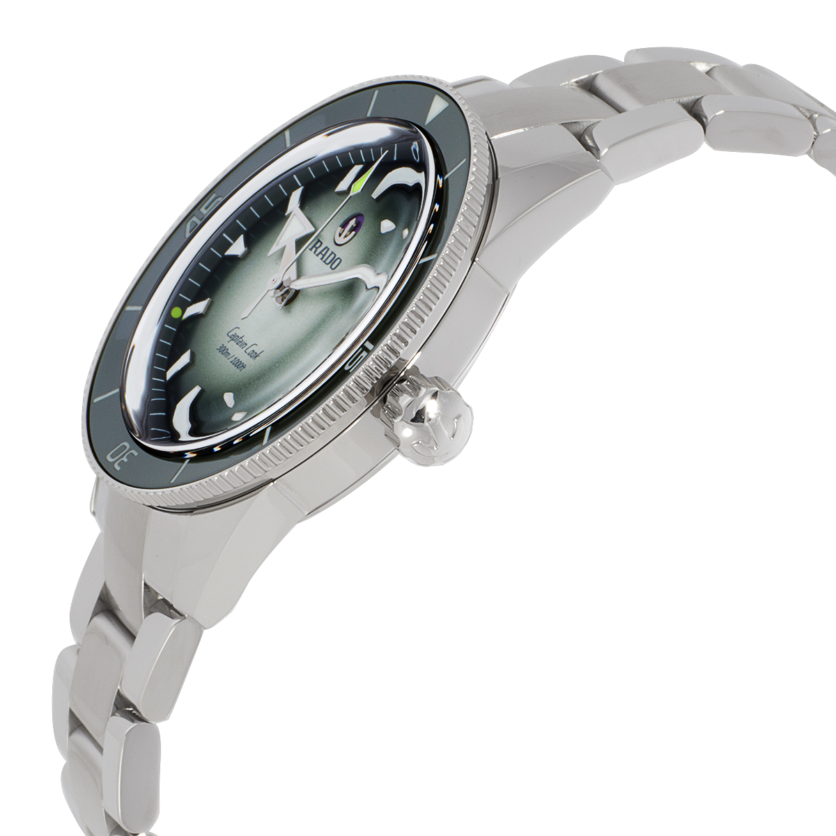 rado captain cook x cameron norrie automatic green dial men's watch r32149318 rado captain cook x cameron norrie automatic green dial men's watch r32149318