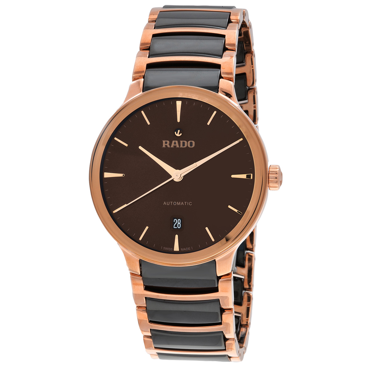 rado centrix automatic brown dial men's watch r30017302 rado centrix automatic brown dial men's watch r30017302