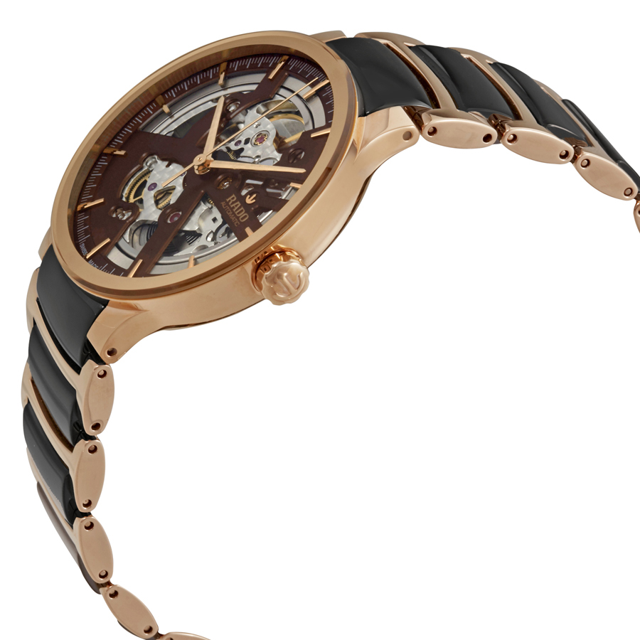 rado centrix automatic brown skeleton dial men's watch r30181312 rado centrix automatic brown skeleton dial men's watch r30181312