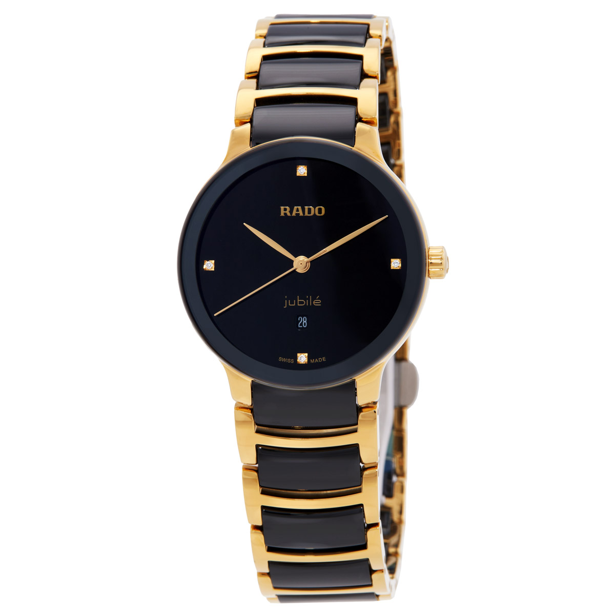 rado centrix diamonds quartz black dial ladies watch r30025712 rado centrix diamonds quartz black dial ladies watch r30025712