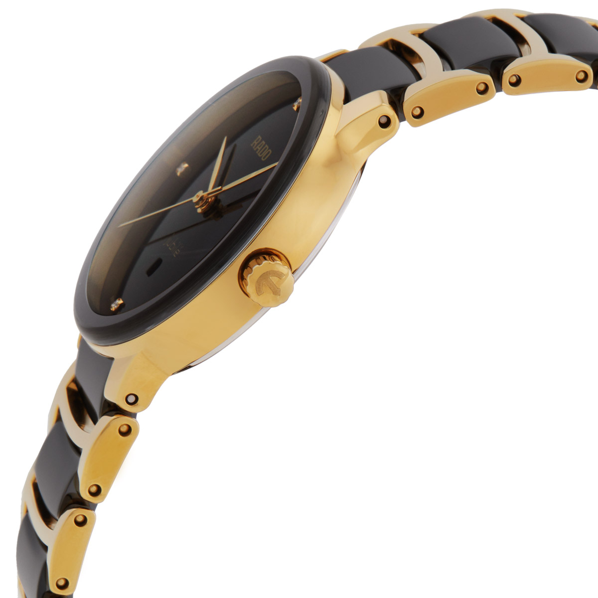 rado centrix diamonds quartz black dial ladies watch r30025712 rado centrix diamonds quartz black dial ladies watch r30025712