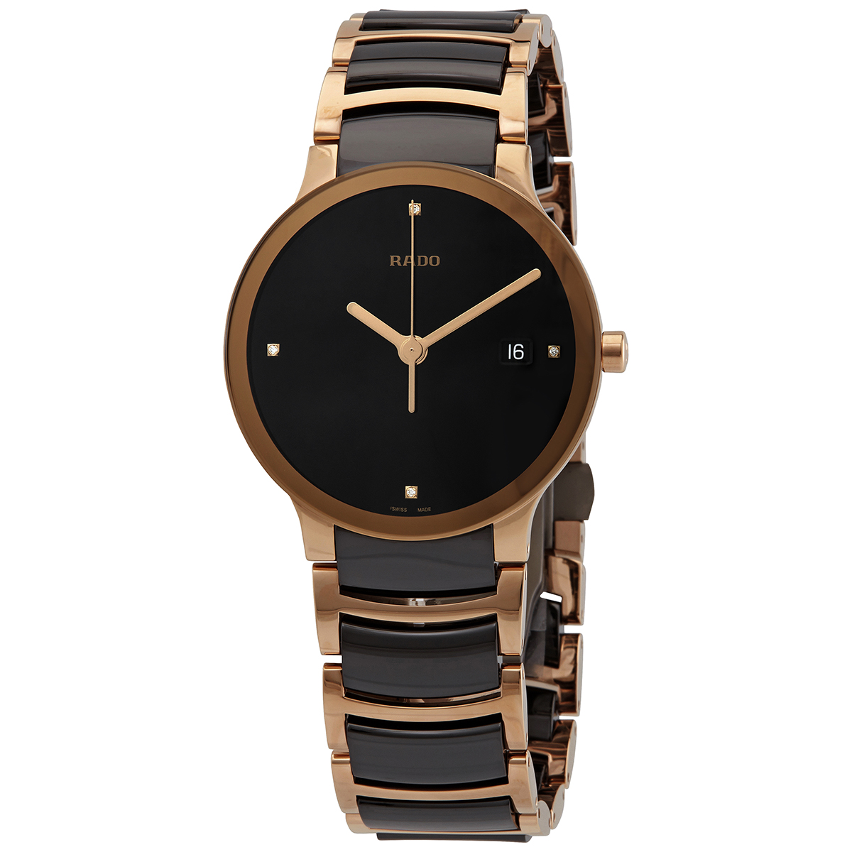rado centrix jubile black dial black ceramic men's watch r30554712 rado centrix jubile black dial black ceramic men's watch r30554712