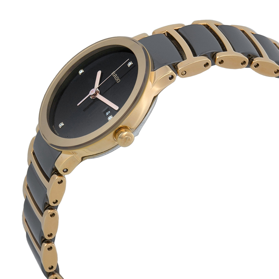 rado centrix jubile ceramic rose gold tone ladies watch r30555712 rado centrix jubile ceramic rose gold tone ladies watch r30555712