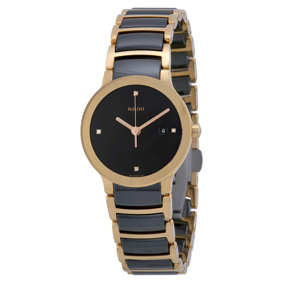 rado centrix jubile ceramic rose gold tone ladies watch r30555712 rado centrix jubile ceramic rose gold tone ladies watch r30555712