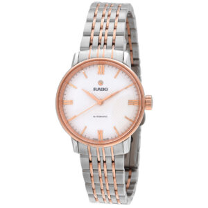 rado coupole automatic white dial ladies watch r22862067