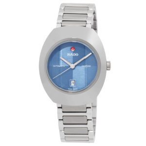rado diastar original automatic blue dial ladies watch r12170343