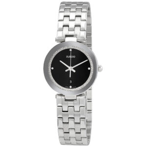 rado florence quartz black dial ladies watch r48874153
