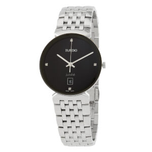 rado florence quartz diamond black dial ladies watch r48912713