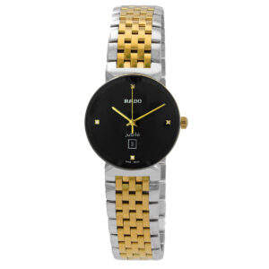 rado florence quartz diamond black dial ladies watch r48913703