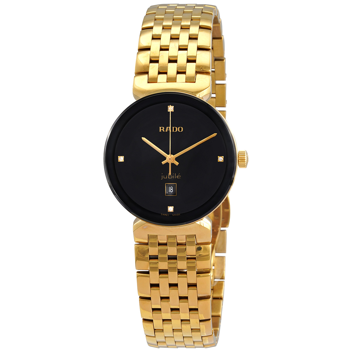 rado florence quartz diamond black dial ladies watch r48915703 rado florence quartz diamond black dial ladies watch r48915703