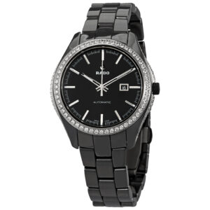 rado hyperchrome automatic diamond black dial ladies watch r32482152