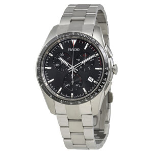 rado hyperchrome chronograph black dial men's watch r32259153
