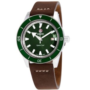rado hyperchrome captain cook automatic green dial men's watch r32505315