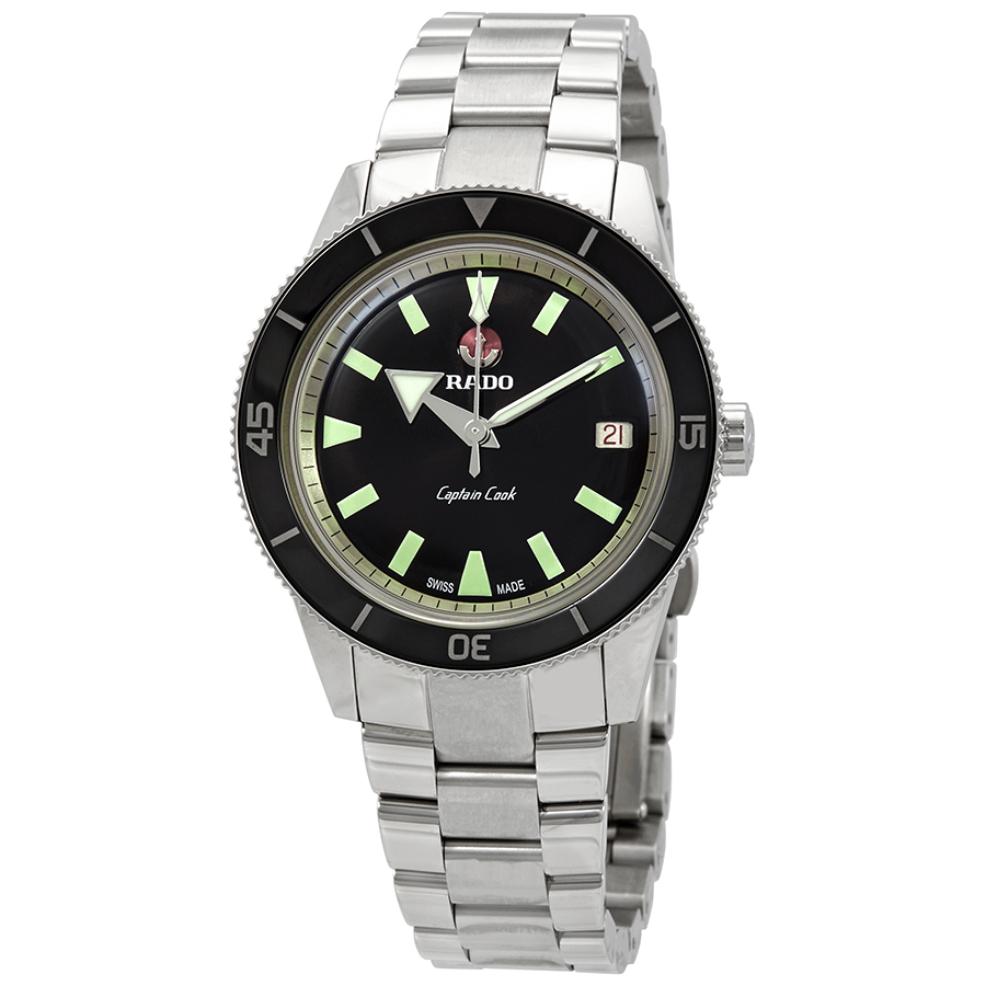 rado hyperchrome captain cook automatic black dial men's watch r32500153 rado hyperchrome captain cook automatic black dial men's watch r32500153