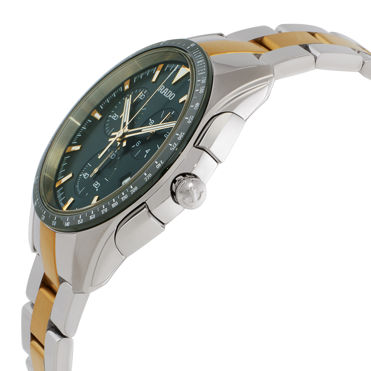 rado hyperchrome chronograph quartz green dial men's watch r32259323 rado hyperchrome chronograph quartz green dial men's watch r32259323