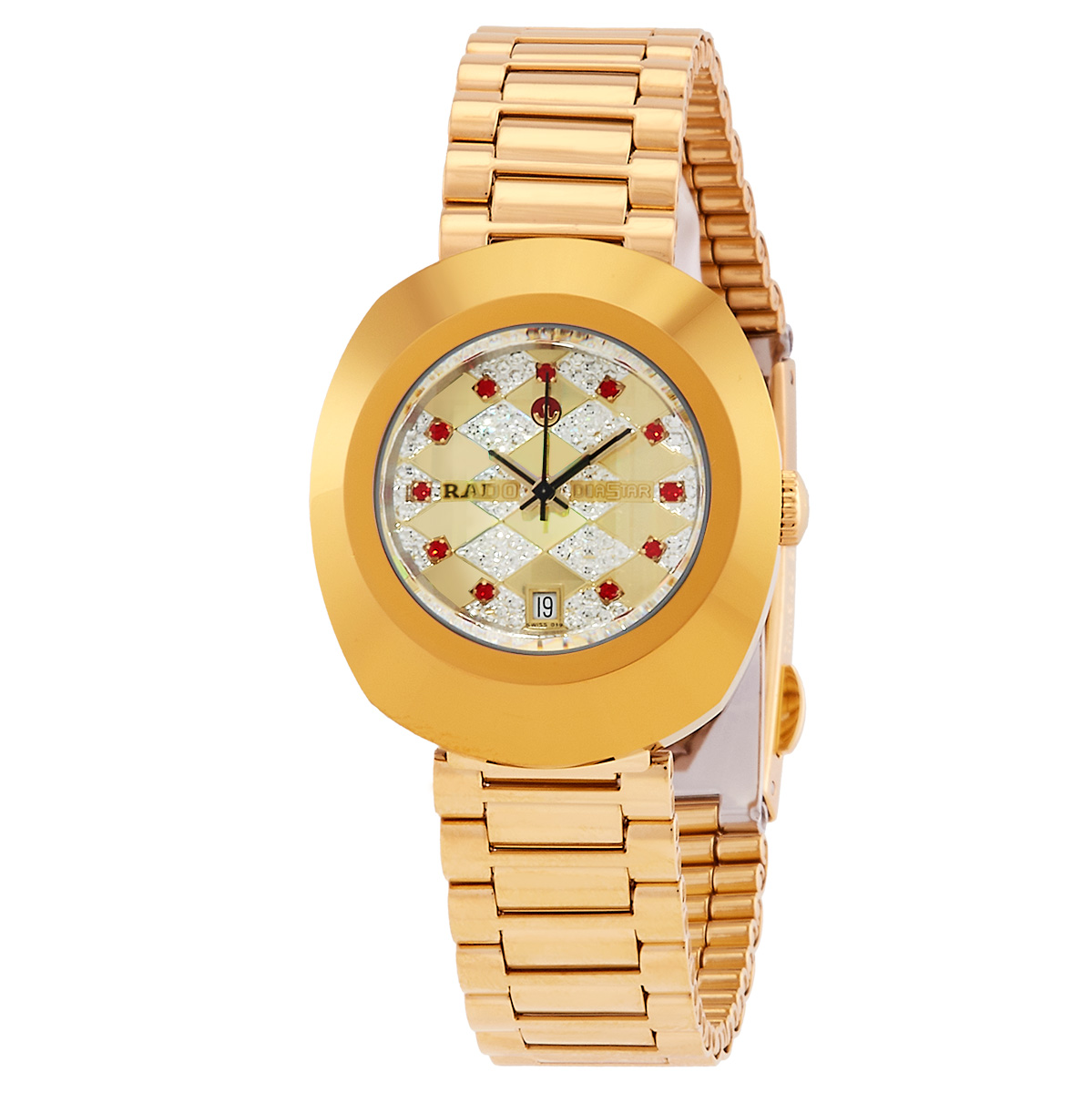 rado original automatic diamond champagne dial ladies watch r12416193 rado original automatic diamond champagne dial ladies watch r12416193