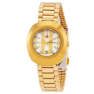 rado original automatic diamond champagne dial ladies watch r12416803