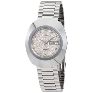 rado original silver dial men's watch r12391103