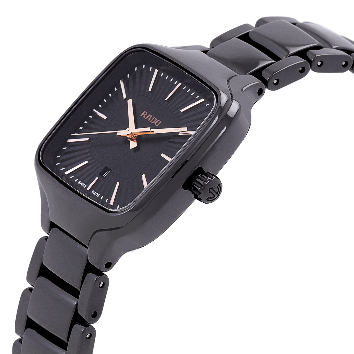 rado true square quartz black dial ladies watch r27080172 rado true square quartz black dial ladies watch r27080172